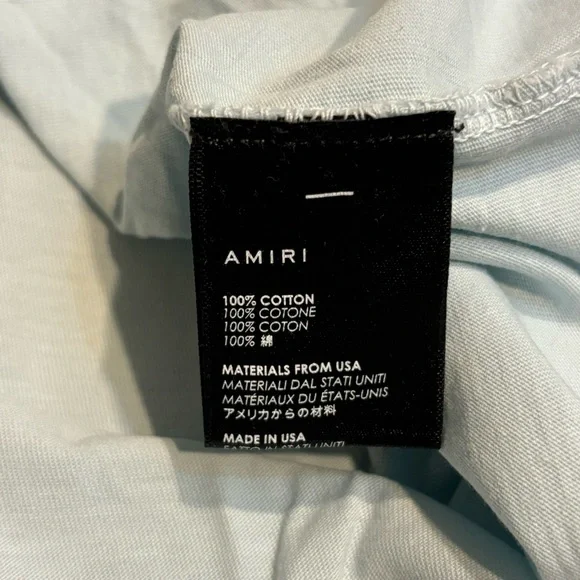 AMIRI Light Blue Logo Tshirt 🔥